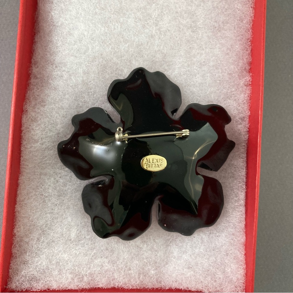 Alexis Bittar lavender pin brooch - Picture 2 of 9